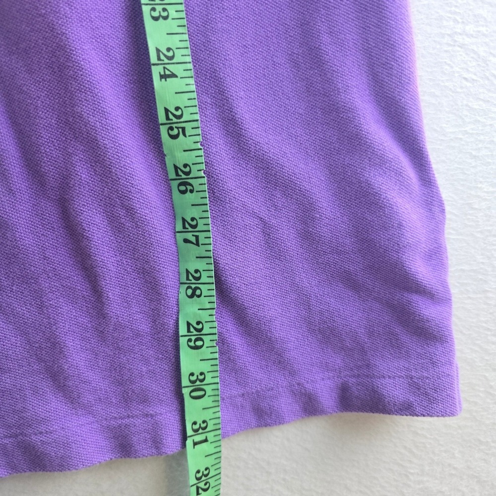 Polo Ralph Lauren 49S Womens Purple The Mesh Mini Short Sleeve Polo Dress Size M - Picture 9 of 9